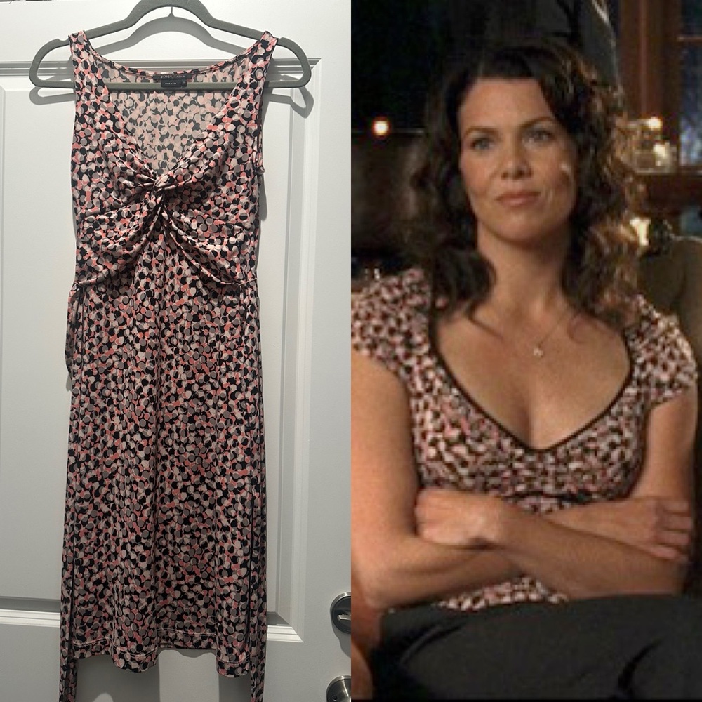 Pink and Black Patterned Sleeveless Dress - Alternate version ASO Gilmore Girls